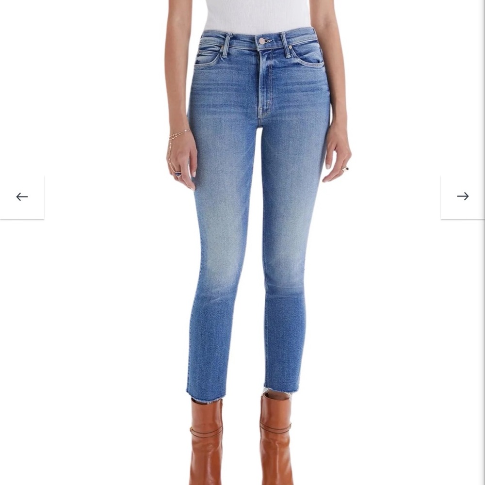 MOTHER

Mid Rise Dazzler Ankle Fray in Riding the Cliffside